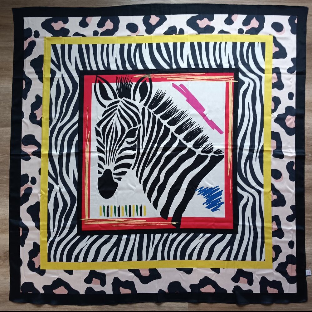 Sassy Jones Silk Oversized Scarf 51"x51"